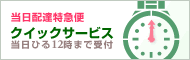 【当日配達特急便】 朝10時までにご注文の花をその日にお届けします