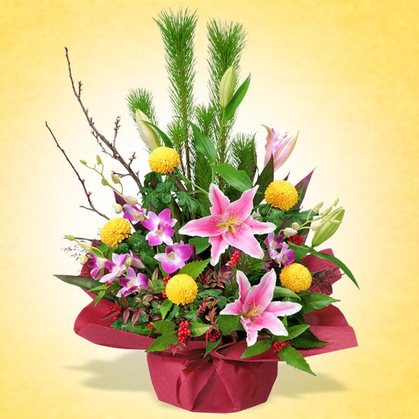 お正月のアレンジメント - お正月(法人） ［511909］｜花や花束の宅配