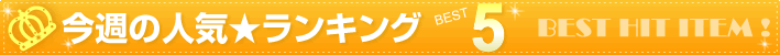 人気ランキング BEST5