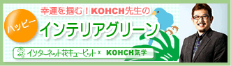 幸運を掴む!KOHCH先生のハッピーインテリアグリーン