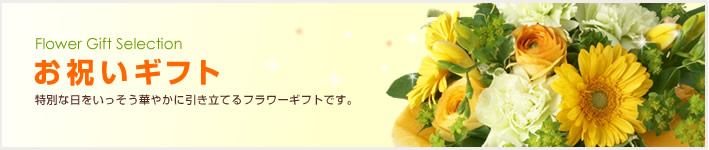お花のお祝いギフト