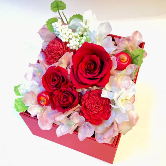 ローズBOXパレット レッド【P-241】一般カテゴリー