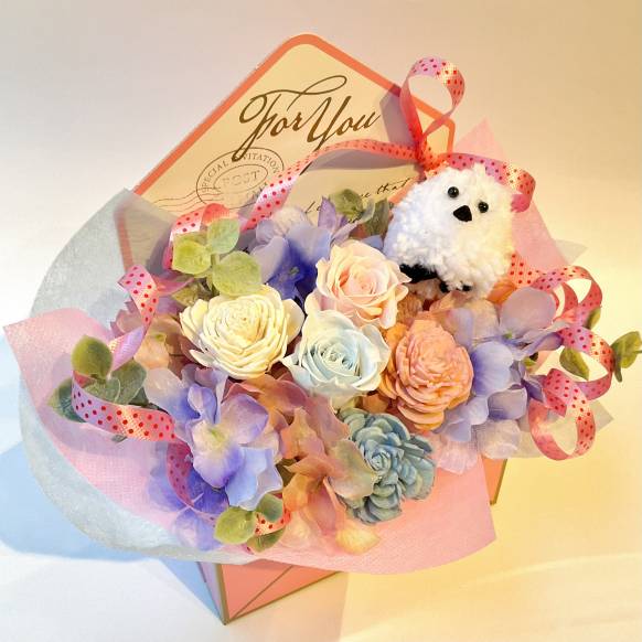 シマエナガさんレターBOX ピンクブルー【P-251】一般カテゴリー