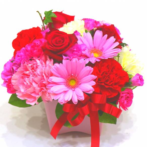 《Flower arrangement》Colon Redスプリングギフトフラワー特集（宅配）