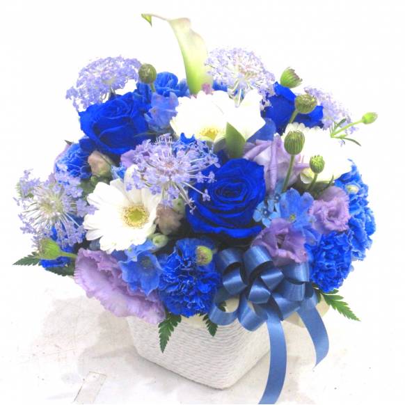 《Flower arrangement》Colon Blue誕生日フラワーギフト(宅配)