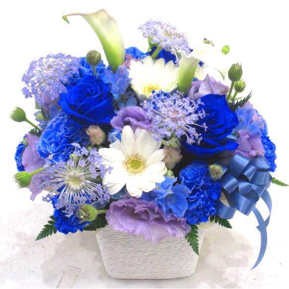 誕生日フラワーギフト(宅配),《Flower arrangement》Colon Blue,花樹園