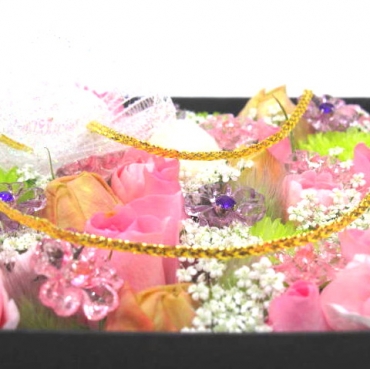 誕生日フラワーギフト(宅配),《Box Flower》Premium Pink,花樹園