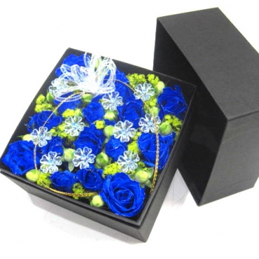 《Box Flower》Premium Blueスプリングギフトフラワー特集（宅配）