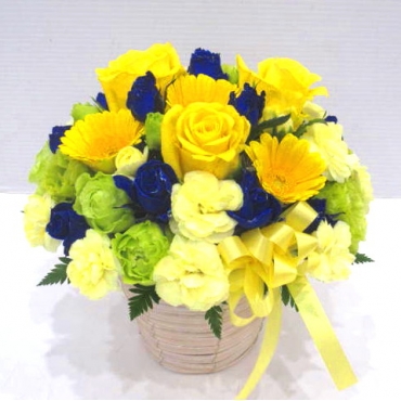 《Flower arrangement》Classy Yellow Blue一般カテゴリー