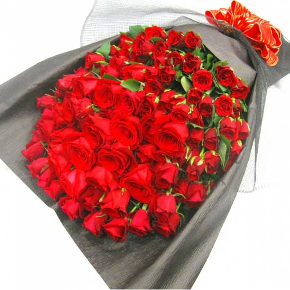 一般カテゴリー,《Bouquet》Premium Red Rose 100,花樹園