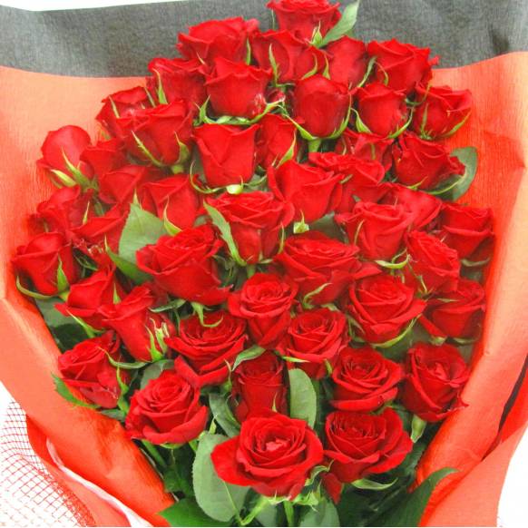 一般カテゴリー,《Bouquet》Premium Red Rose 50,花樹園
