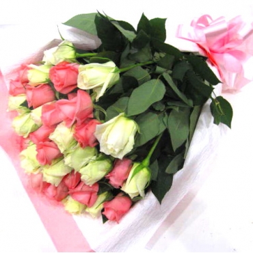 一般カテゴリー,《Bouquet》Premium Pink Rose & White Rose,花樹園