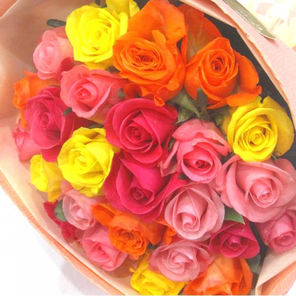誕生日フラワーギフト(宅配),《Bouquet》Premium Mixed Roses,花樹園