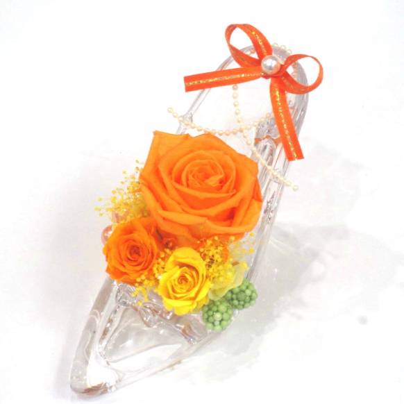《Preserved Flower》Acrylic High heels Orange一般カテゴリー
