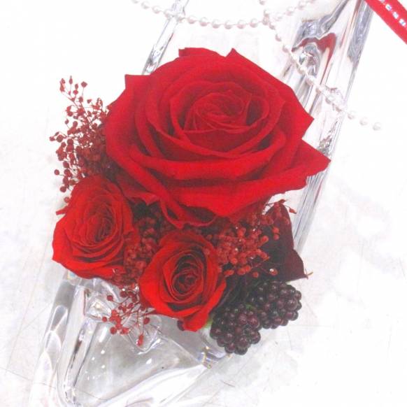 一般カテゴリー,《Preserved Flower》Acrylic High heels Clear Red,花樹園