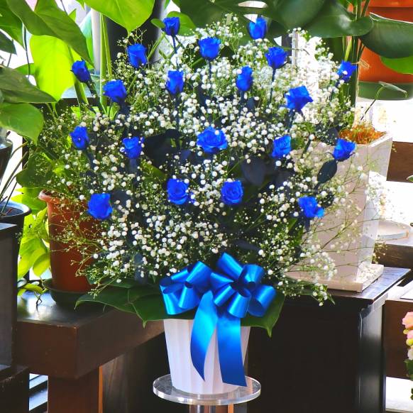 《Flower arrangement》Luxury Blue Rose  20一般カテゴリー