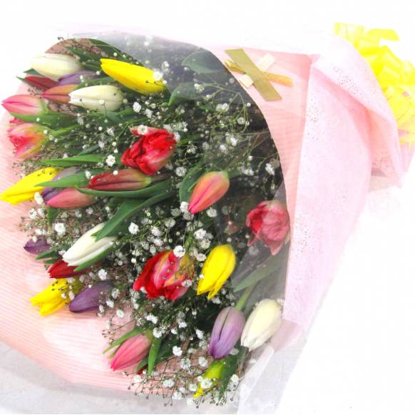 《Bouquet》Tulip Mix 30 & Kasumi grass 一般カテゴリー