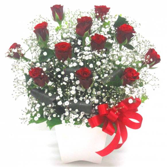 一般カテゴリー,《Flower arrangement》Red Rose 12 Premium,花樹園