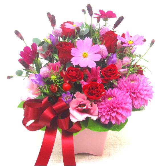 《Flower arrangement》Autumn Pink & Red一般カテゴリー