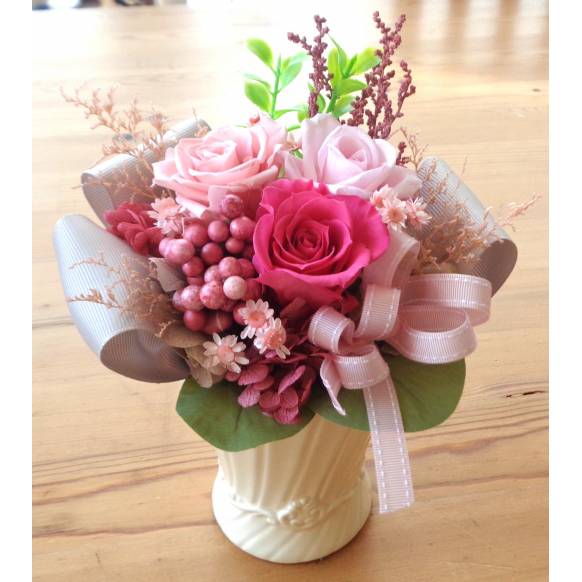 プリザ・りぼんピンク一般カテゴリー