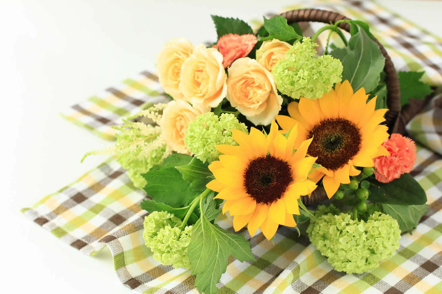 パッと明るく!お花でギフト感をアップさせる