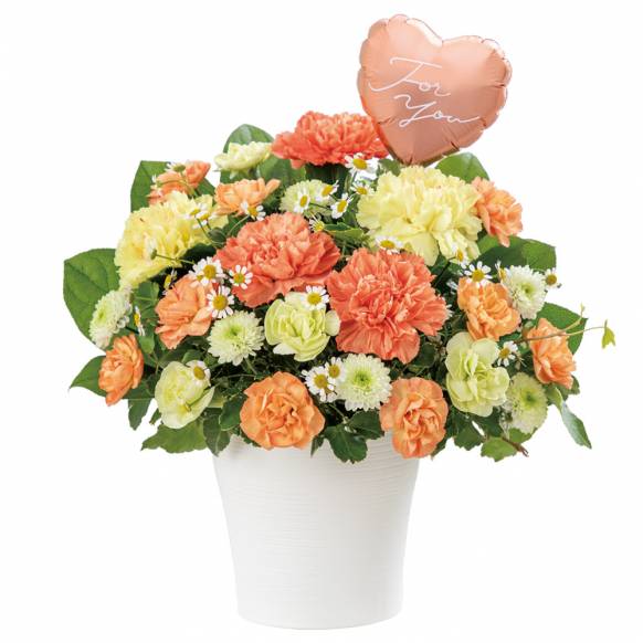 淡いピンク系の花束