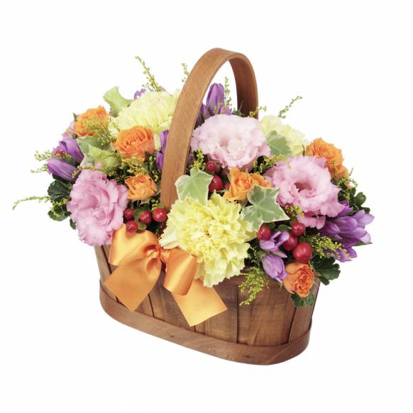 【フローリストチョイス】お供えワンサイド・花束（清楚な白 M）
