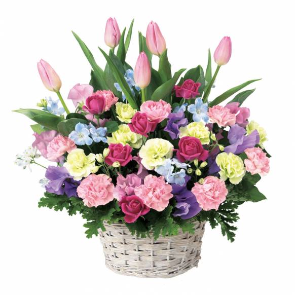 お取り寄せ オリジナルフラワー カーネーションとバラのハート型花束