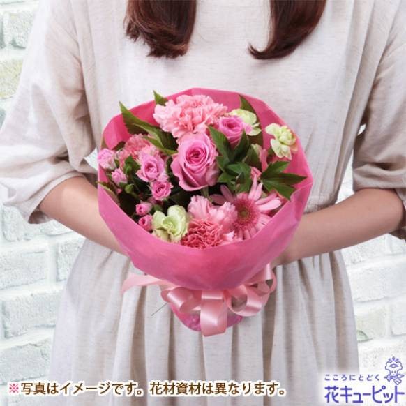 一般カテゴリー,【フローリストチョイス】オールラウンド・花束（やわらかピンク系 S）,いろは花店