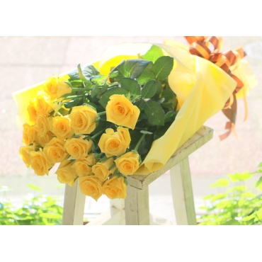 一般カテゴリー,黄色いバラの花束,フラワーショップ花太郎