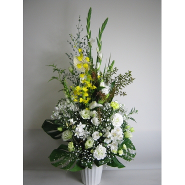 バラとガーベラの花束