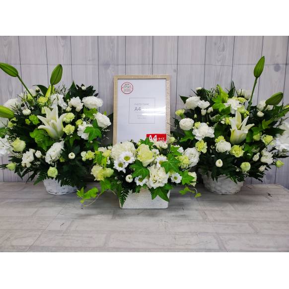 一般カテゴリー,遺影用のアレンジメント,フラワーショップ牧野