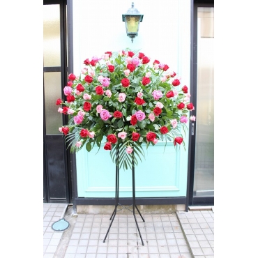 一般カテゴリー,バラ100本のスタンド花,吉田フローリスト