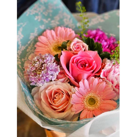 一般カテゴリー,ラウンドブーケ・ピンク,吉田フローリスト