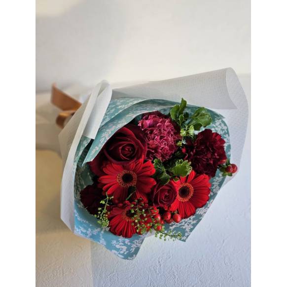 一般カテゴリー,ラウンドブーケ・レッド,吉田フローリスト