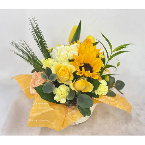 ふわふわかすみ草のアレンジ