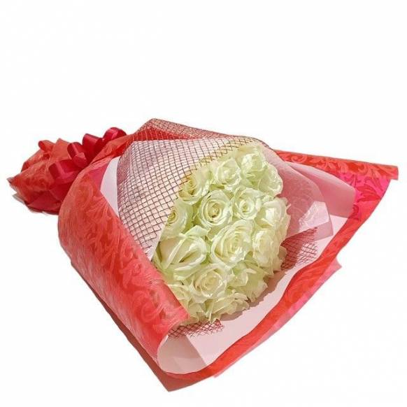 一般カテゴリー,白バラ20本の花束,はなせん