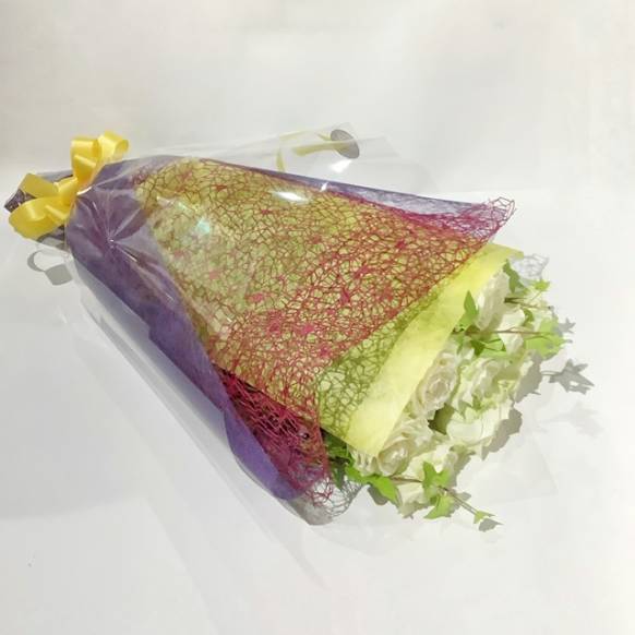 一般カテゴリー,白バラ9本の花束,はなせん