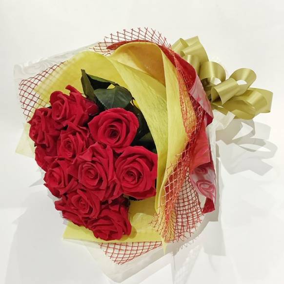 バラ花束】赤白ピンク 3色ミックス25本‐サムライフラワー