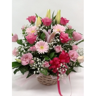 イエローフラワーアレンジメント インターネット花キューピット フラワーギフト 手渡し