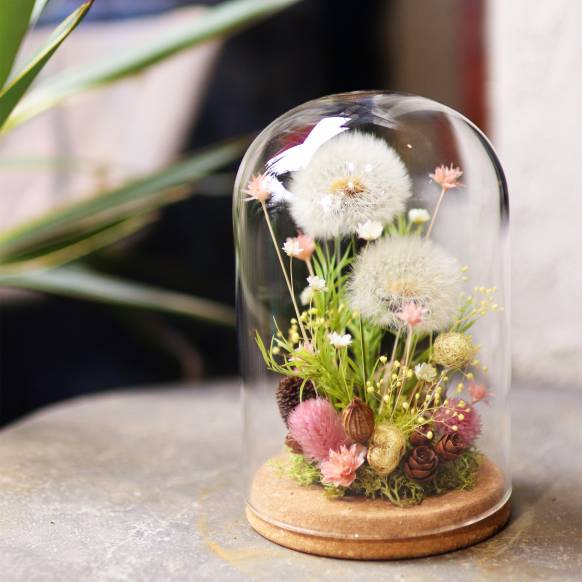 お取り寄せ オリジナルフラワー グラスブーケ（花瓶つき）｜花
