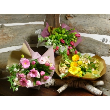 春色花束 ＜イエロー＞｜花キューピット・ お取り寄せフラワーギフト