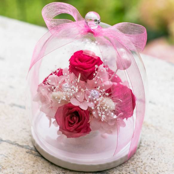 一般カテゴリー,ガラスの森~ラグジュアリーローズ~フランボワーズLサイズ,フローリストせきど