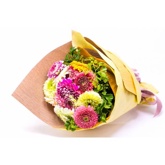 ガーベラ色とりどりおまかせ15本MIXの花束一般カテゴリー