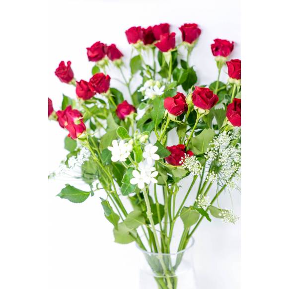 一般カテゴリー,スプレーバラと小花MIXのおまかせ花束,フローリストせきど