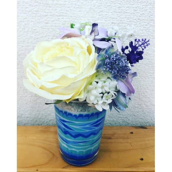 サンドアートフラワー(blue）一般カテゴリー