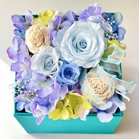 一般カテゴリー,ローズＢＯＸパレット　ライトブルー【P-220】,銀座ニューフラワー