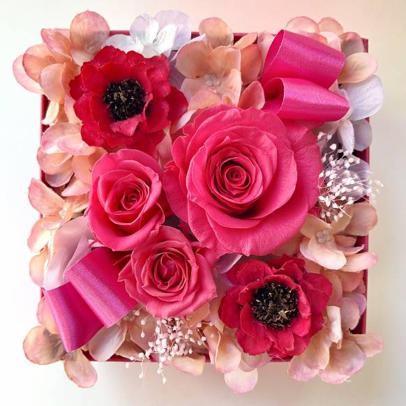 一般カテゴリー,ローズＢＯＸパレット　ピンク【P-223】,銀座ニューフラワー