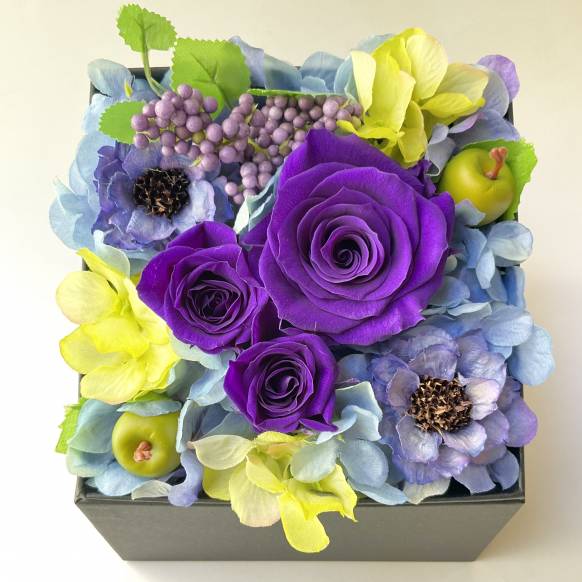 一般カテゴリー,ローズＢＯＸパレット　ディープパープル【P-225】,銀座ニューフラワー