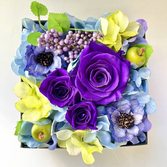 一般カテゴリー,ローズＢＯＸパレット　ディープパープル【P-225】,銀座ニューフラワー